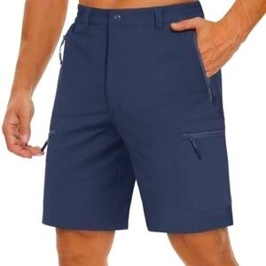 Tacvasen Men's Short M Hiking Cargo Golf Water Resistant Elastic Waist 5 Packet